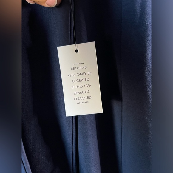 ELOQUII Flounce Hem Sweatshirt Dress in Navy Size 14 Brand New - Picture 8 of 10
